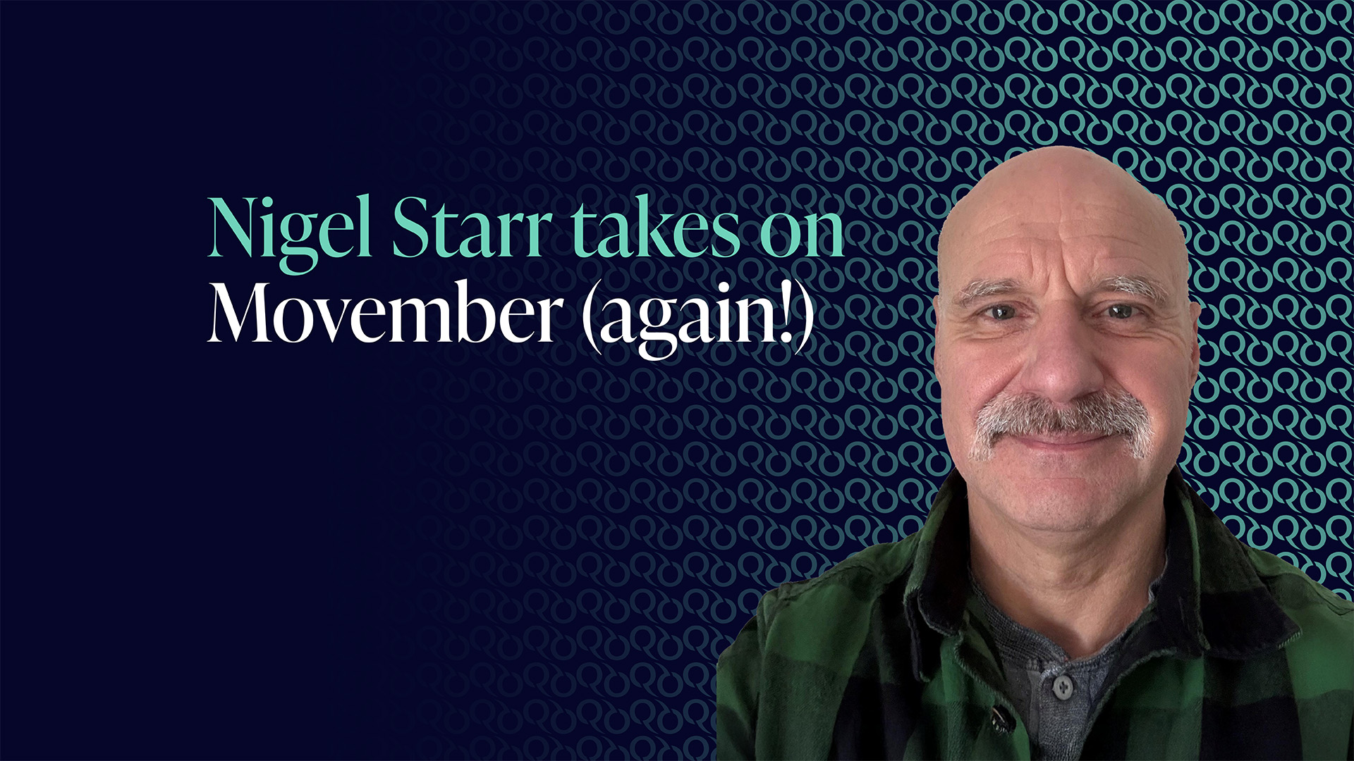 Image of Nigel Starr who is taking on the Movember challenge for the 16th year running.